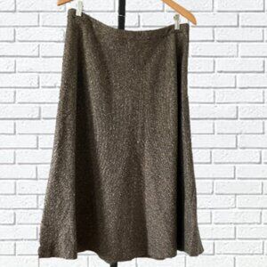 Jones New York Flared Tweed Skirt